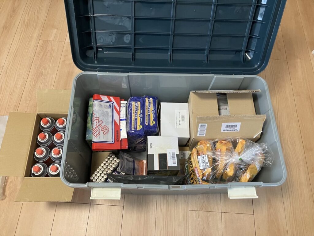 備蓄セットの写真画像