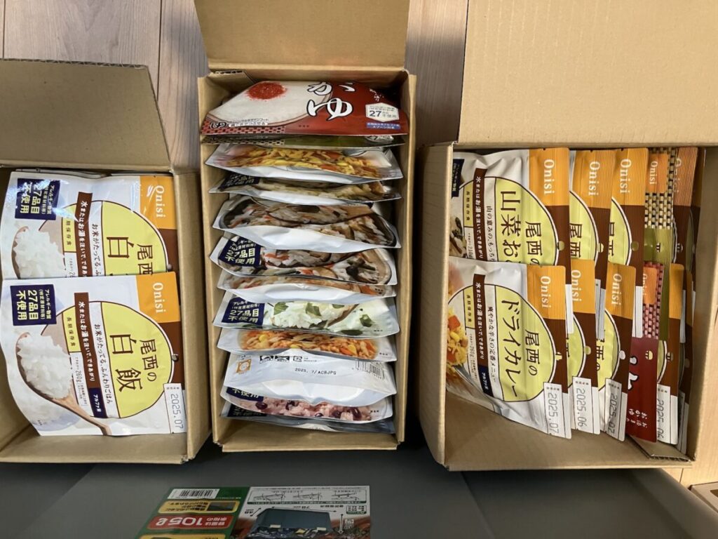 備蓄アルファ米の写真画像