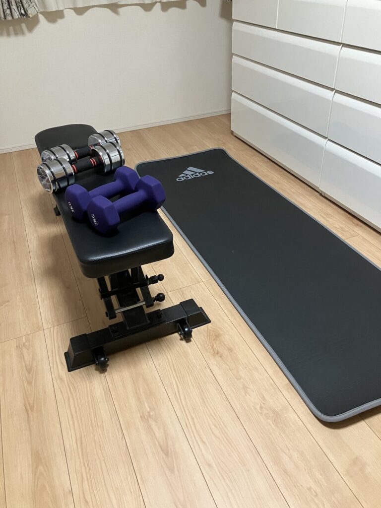自宅の筋トレの道具たち